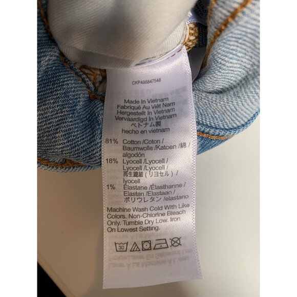 Madewell Womens Mid-Length Denim Shorts Size 28 Light Blue - Picture 4 of 4